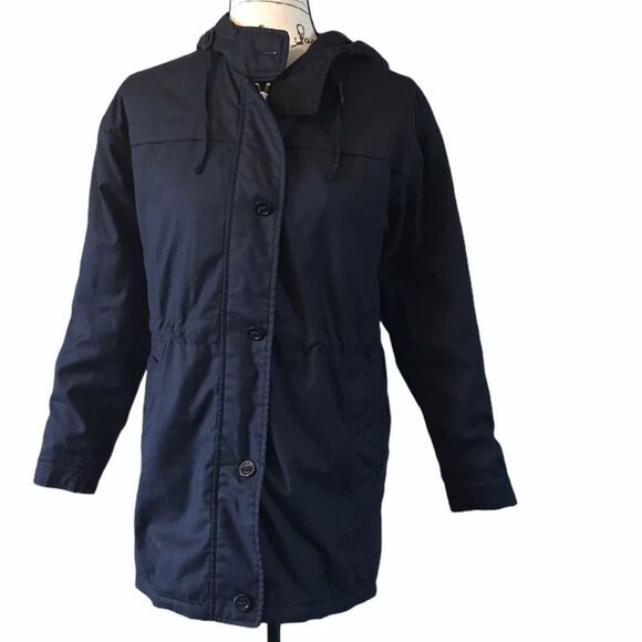 Massimo dutti EUC dark navy black coat jacket warm - Picture 9 of 12